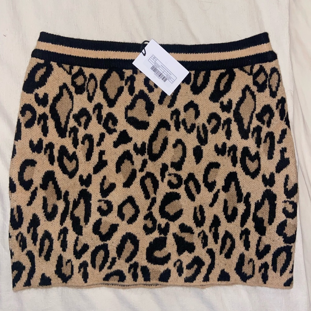 Vici Lorenza Leopard Mini Skirt